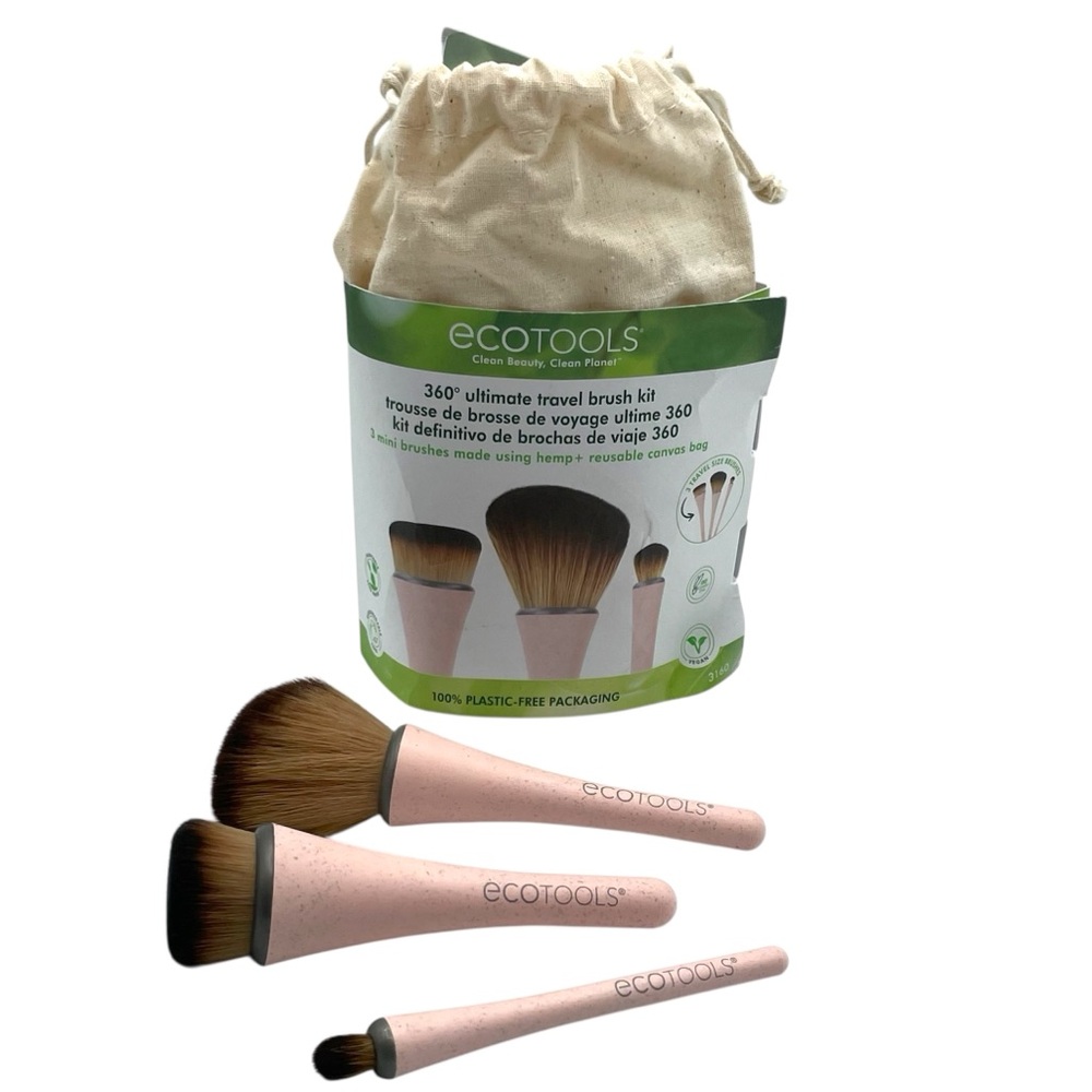 EcoTools Travel Brush Kit with Bag Eco Tools Makeup Brushes